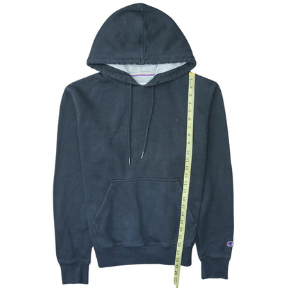 Champion Men's Black Pullover Hoodie Size S Fleece Regular Fit