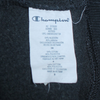Champion Men's Black Pullover Hoodie Size S Fleece Regular Fit