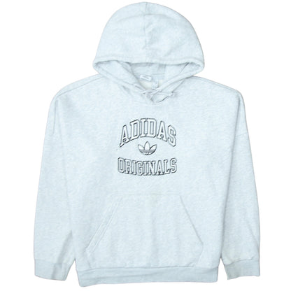 Adidas Originals Men's Grey Pullover Hoodie Size M Fleece Sportswear