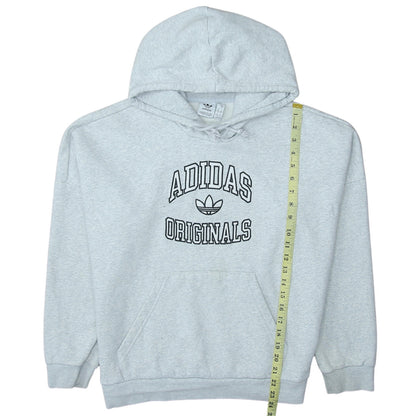 Adidas Originals Men's Grey Pullover Hoodie Size M Fleece Sportswear