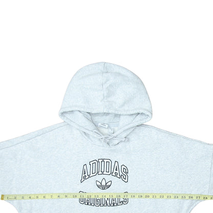 Adidas Originals Men's Grey Pullover Hoodie Size M Fleece Sportswear