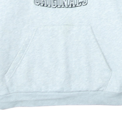 Adidas Originals Men's Grey Pullover Hoodie Size M Fleece Sportswear