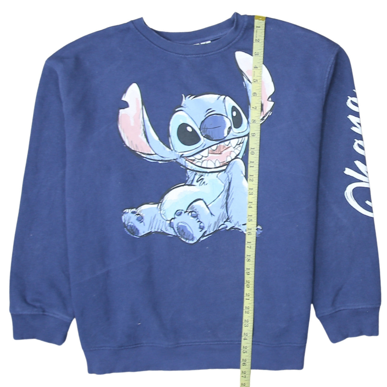Disney Primark Cares Unisex Blue Stitch Graphic Sweatshirt M