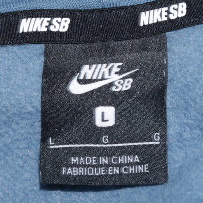 Nike SB Men's Blue Pullover Hoodie L Regular Fit Skate Graphic