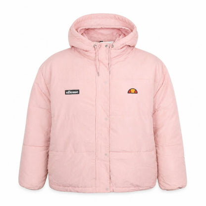 Ellesse Womens Pink Hooded Puffer Jacket Size 10 Very Good