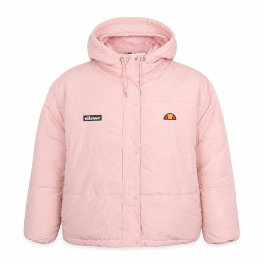 Ellesse Womens Pink Hooded Puffer Jacket Size 10 Very Good