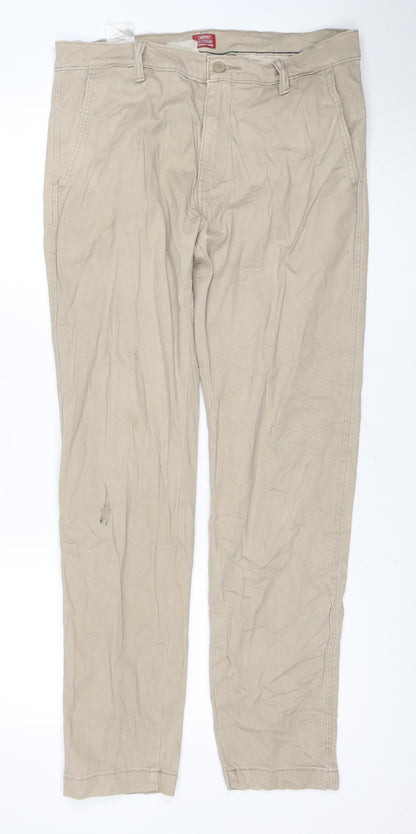 Levi’s Men’s Beige Chino Trousers 31x32 Slim Tapered Cotton