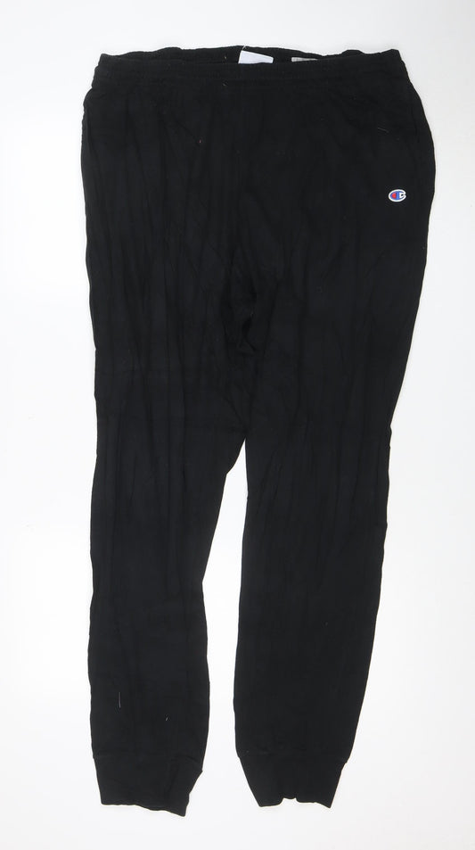 Champion Men's Black 2XL Relaxed Fit Cotton Jogger Trousers
