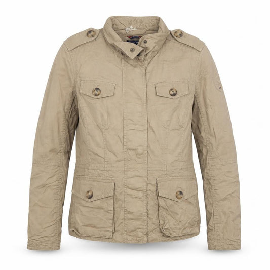 Tommy Hilfiger Men's Beige M Military Cotton Jacket