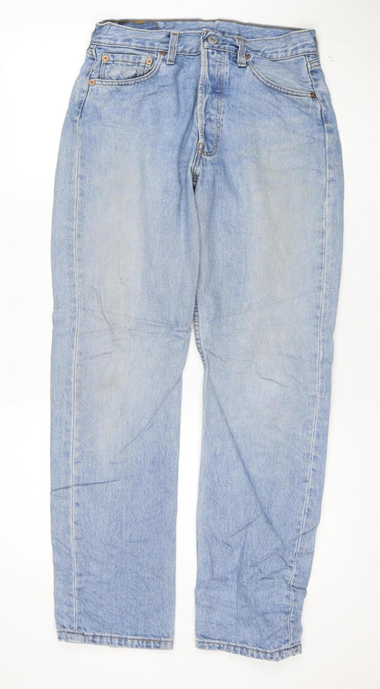 Levi's 501 Men's Blue Denim Jeans W29 L30 Straight Fit Vintage