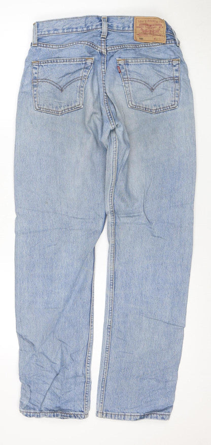 Levi's 501 Men's Blue Denim Jeans W29 L30 Straight Fit Vintage