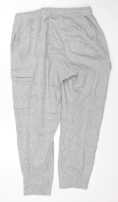 Nike Men's Grey XL Jogger Sweatpants Regular Fit Activewear Trousers