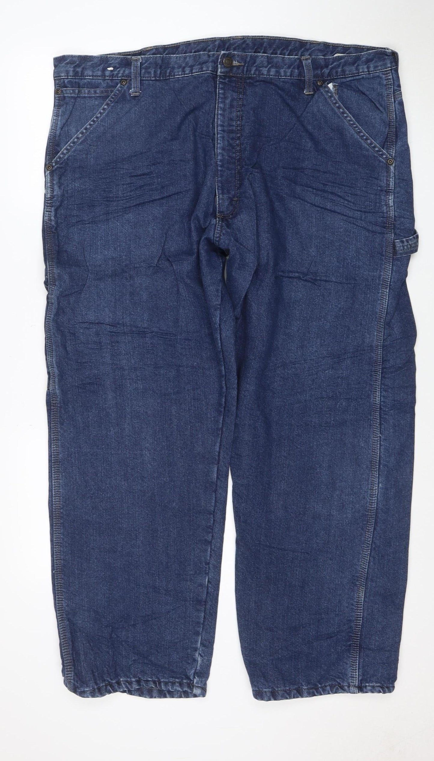 Wrangler Men's Blue Relaxed Straight Fit Jeans 42x30