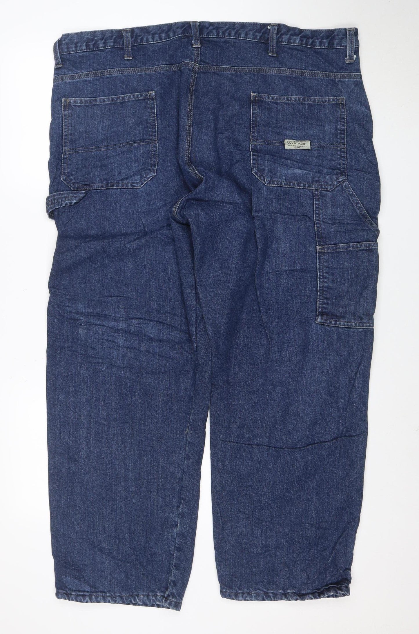 Wrangler Men's Blue Relaxed Straight Fit Jeans 42x30