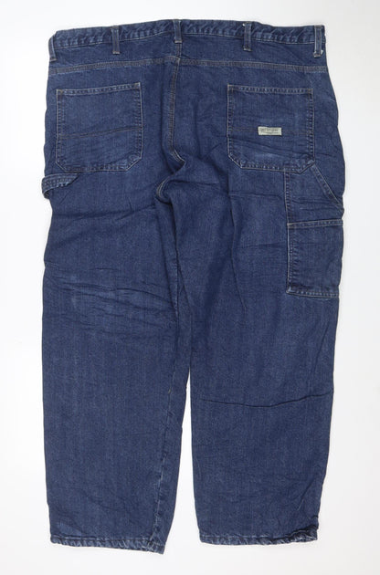 Wrangler Men's Blue Relaxed Straight Fit Jeans 42x30