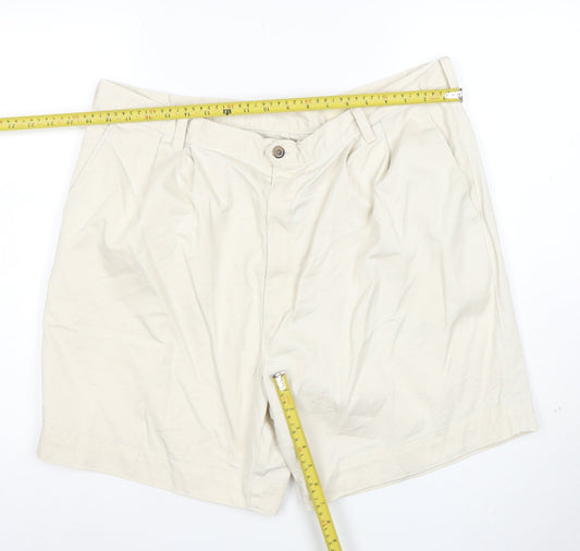 Dockers Men's Beige Chino Shorts Size 40 Regular Fit Cotton