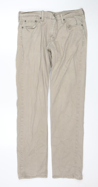 Levi Strauss & Co Men's Beige 541 Chino Trousers 30W 34L Regular Fit