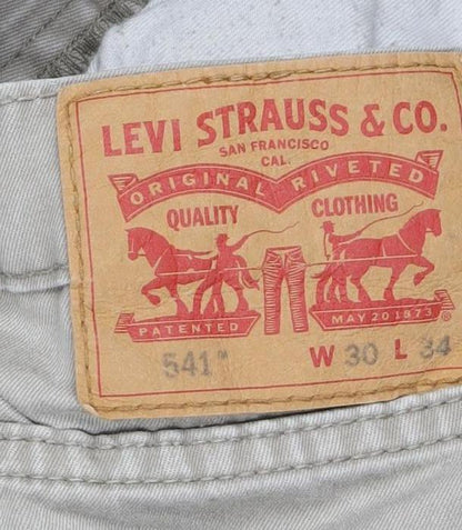 Levi Strauss & Co Men's Beige 541 Chino Trousers 30W 34L Regular Fit