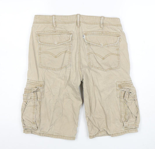 Levi's Men's Beige Cargo Shorts Size 29 Regular Cotton Workwear