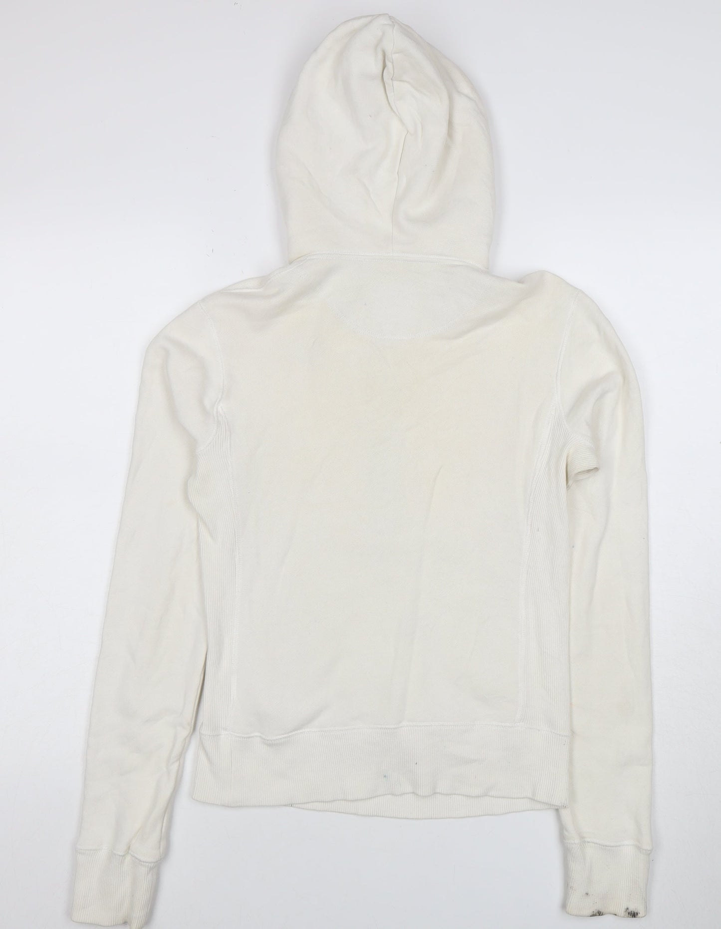 Nike Sportswear Women's White Cotton Full Zip Hoodie Size S