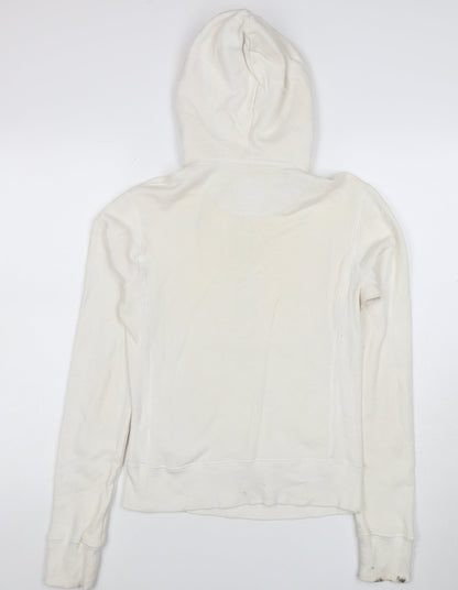 Nike Sportswear Women's White Cotton Full Zip Hoodie Size S
