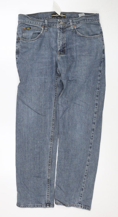 Lee Men's Blue Straight Leg Regular Fit Jeans 32x30