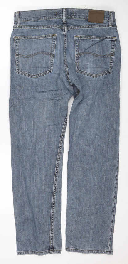 Lee Men's Blue Straight Leg Regular Fit Jeans 32x30
