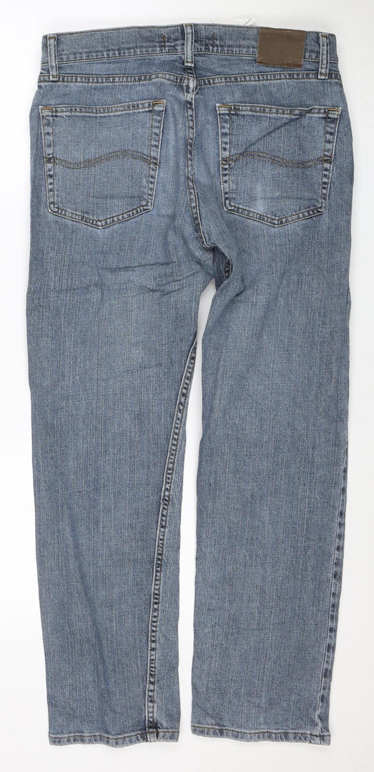 Lee Men's Blue Straight Leg Regular Fit Jeans 32x30