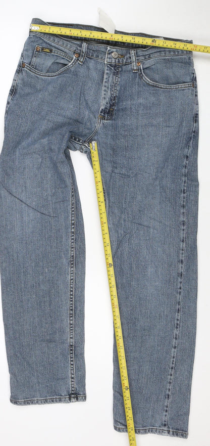 Lee Men's Blue Straight Leg Regular Fit Jeans 32x30