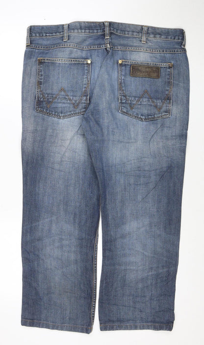 Wrangler Men’s Blue Regular Fit Straight Leg Ace Jeans W36 L32
