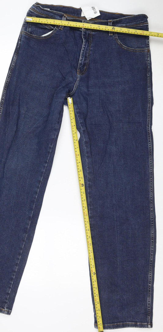 Wrangler Men's Blue Texas Straight Jeans W36 L34 Denim Classic