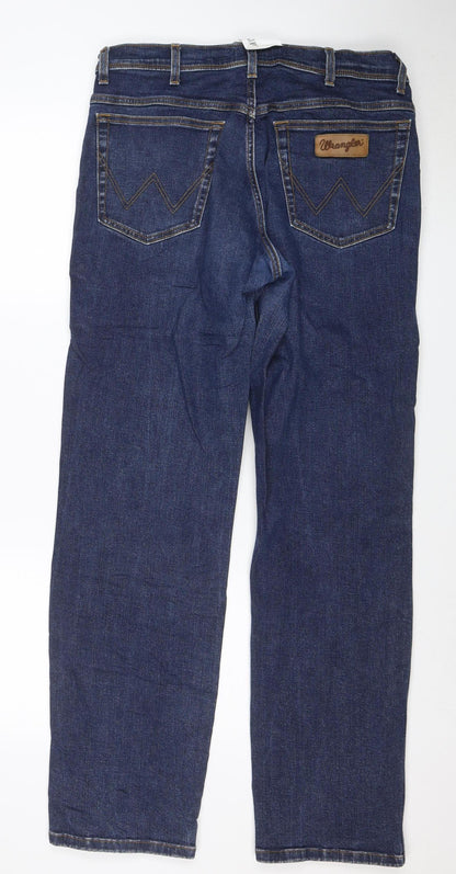 Wrangler Men's Blue Texas Straight Jeans W36 L34 Denim Classic