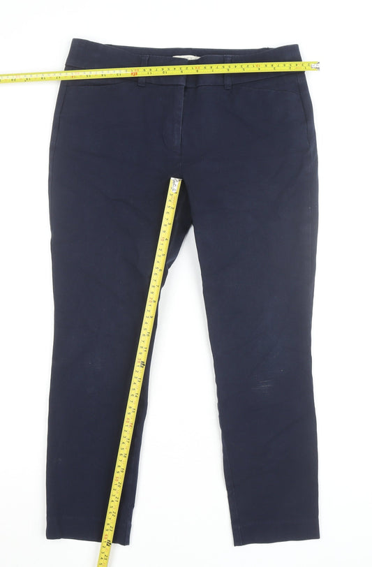 LOFT Outlet Women's Navy Blue Petite Skinny Ankle Trousers Size 6