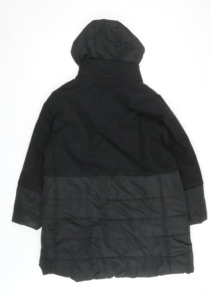 J’aime La Vie Women’s Black Long Hooded Puffer Coat Size 18
