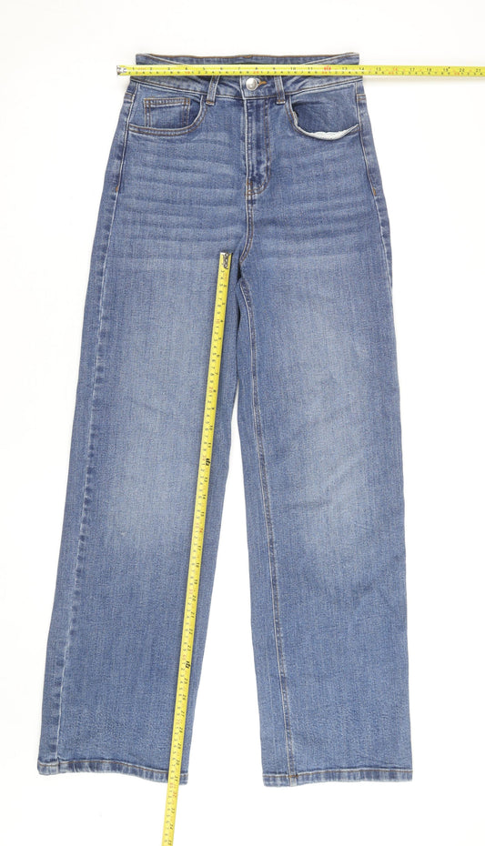 & Other Stories Women's Blue Size 8 High Rise Wide Leg Jeans