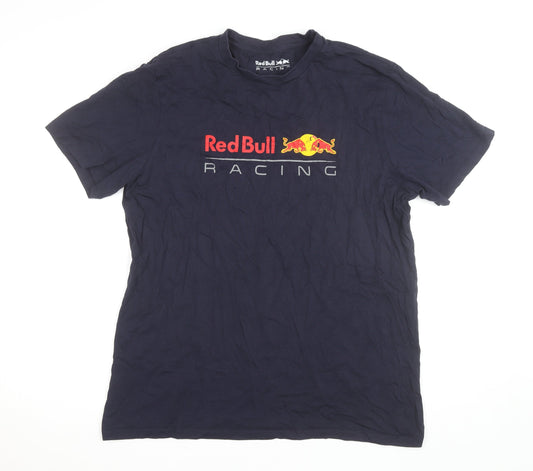 Red Bull Racing Men's Blue XL Graphic Print T-Shirt