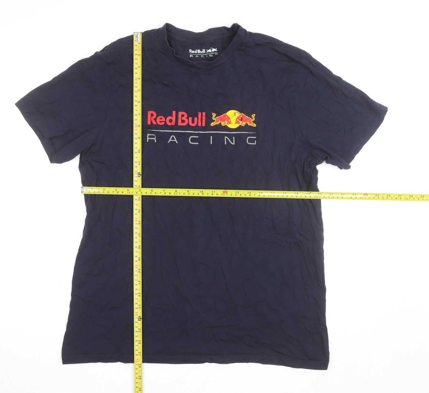 Red Bull Racing Men's Blue XL Graphic Print T-Shirt