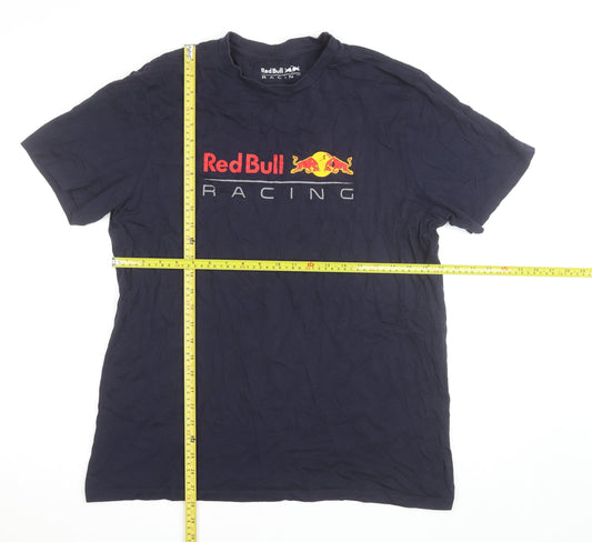 Red Bull Racing Men's Blue XL Graphic Print T-Shirt