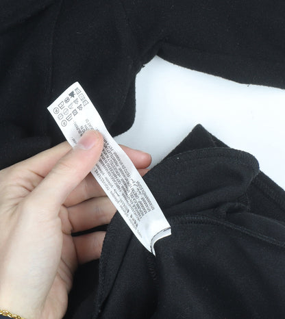 Zara Women Black Belted Wool Blend Jacket Size S
