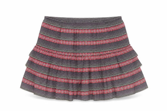 French Connection Women's Multicoloured Cotton Peasant Skirt Size 14
