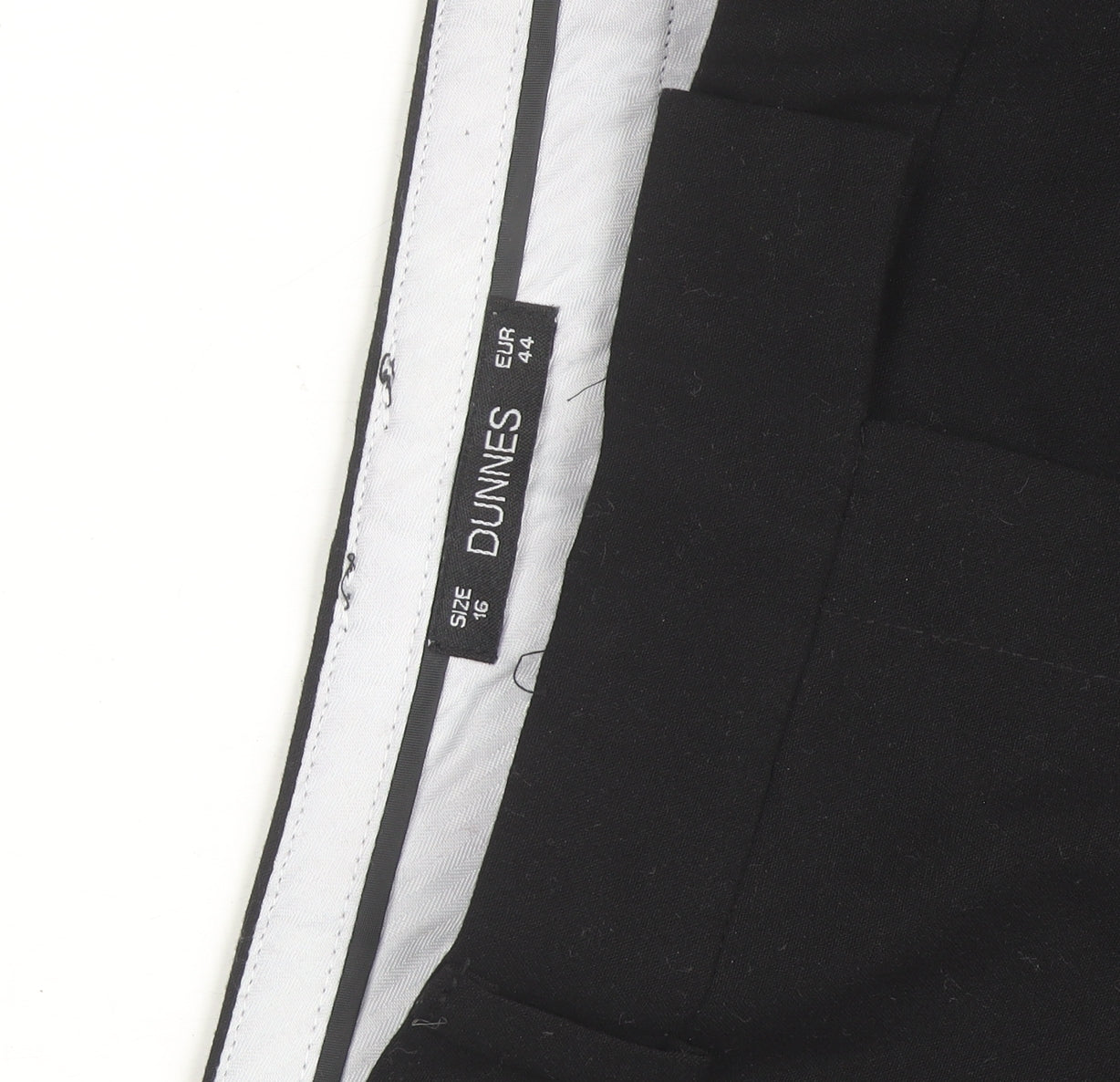 Dunnes Women Black Size 16 Slim Fit Dress Pants Trousers