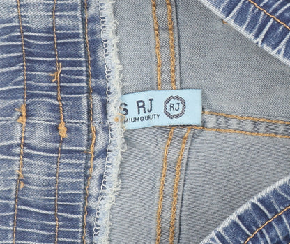RJ Womens Blue Denim Jegging Slim Fit Elastic Waist Jeans Size 18