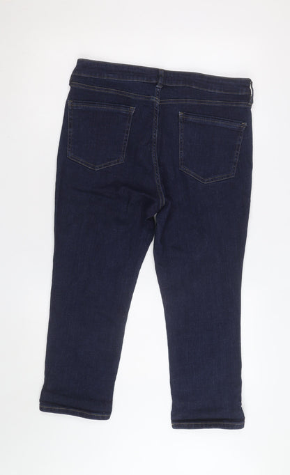 F&F Women Blue Skinny Stretch Denim Jeans Size 14 Regular
