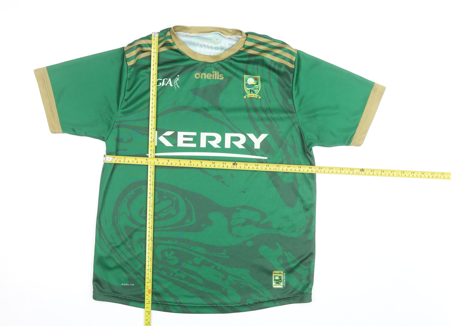O'Neills Mens Green Kerry LGFA Football Jersey T-Shirt Size M