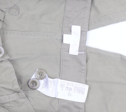 COS Women Beige Chino Trousers Size 10 Regular Fit