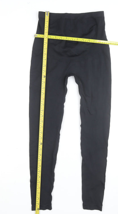 Oysho Women Black Seamless High Waist Sports Leggings Size M