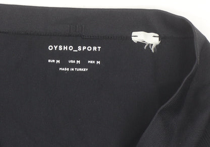 Oysho Women Black Seamless High Waist Sports Leggings Size M