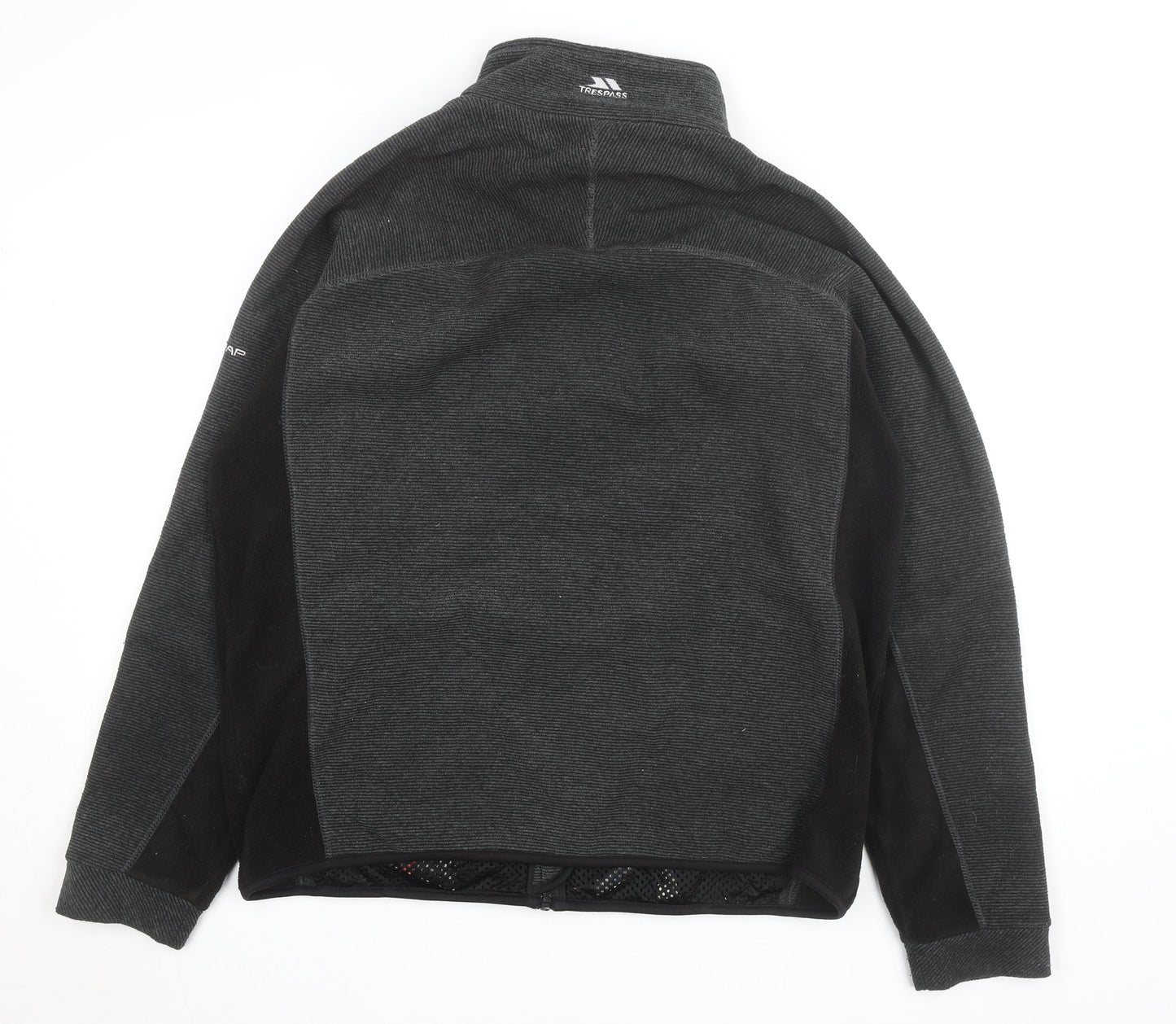 Trespass Men's Grey Fleece Jacket L 108cm Full Zip Outdoor Hiking