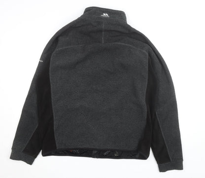 Trespass Men's Grey Fleece Jacket L 108cm Full Zip Outdoor Hiking