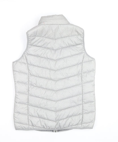 Esmara Women's Grey Puffer Waistcoat Gilet Size 12 Regular Fit